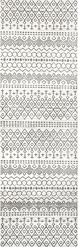 Miniatura 8 de nuLOOM Audrey Trellis - Alfombra lavable a máquina para sala de estar, dormitorio, comedor, entrada, pasillo, cocina, 2 x 8 pulgadas, color marfil