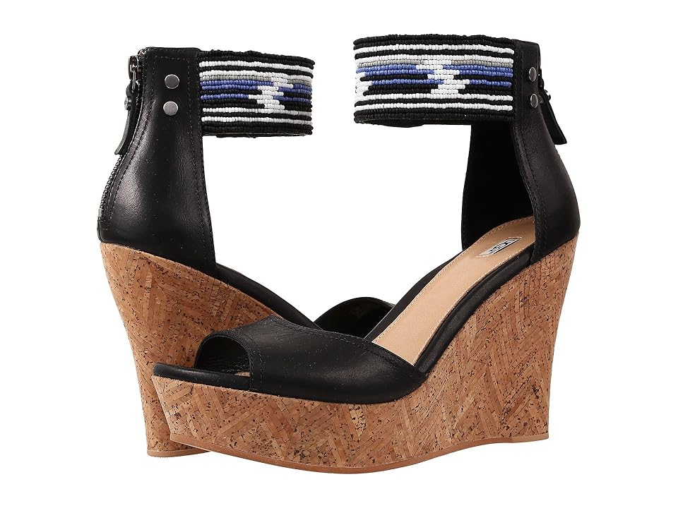 

UGG Jacinda Serape Beads (Black Leather) High Heels