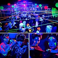 Vista 4 de 36 luces LED negras, luces de escenario UV de Czgor DMX/control remoto para discoteca, boda, fiesta, Halloween, espectáculo de música, pintura