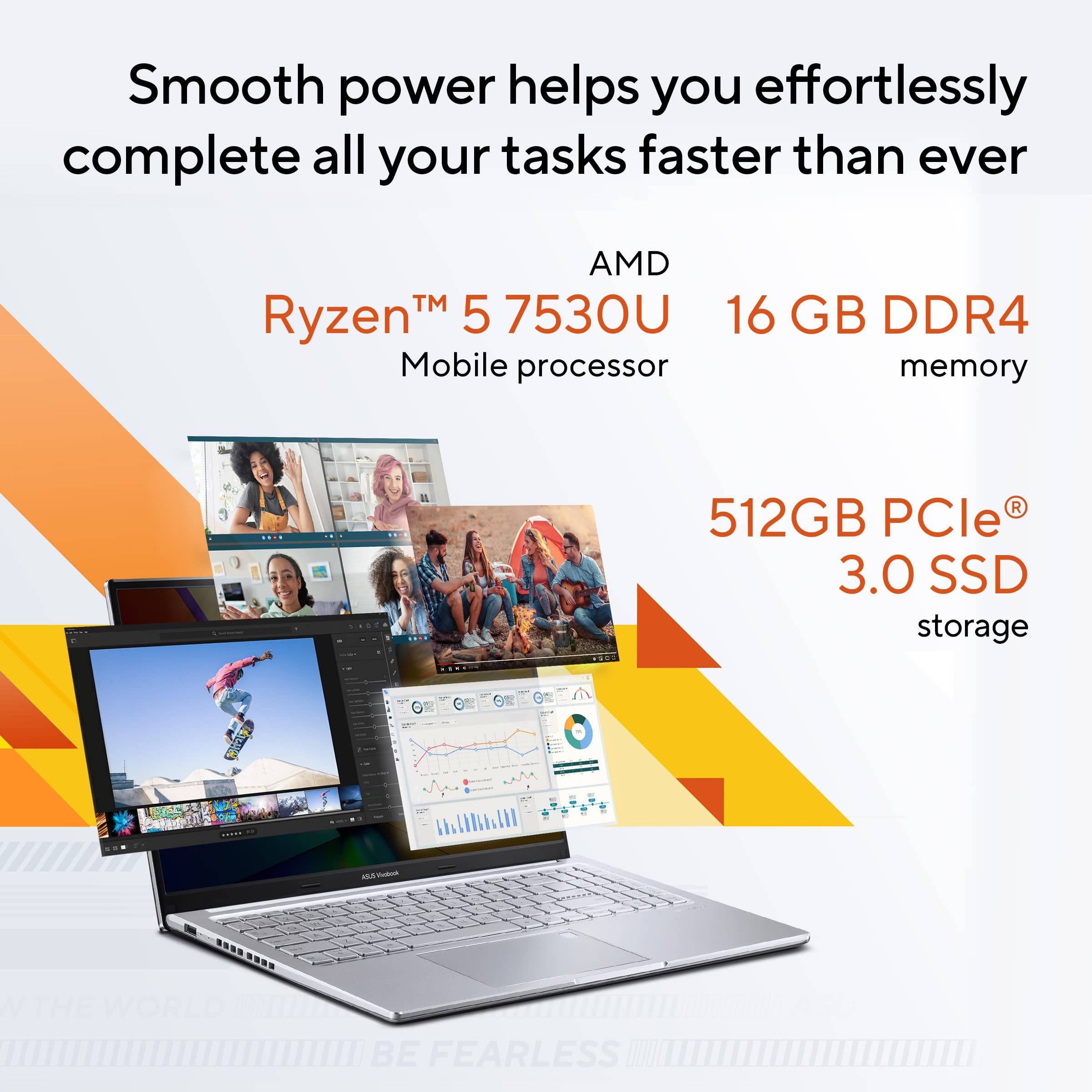 ASUS Vivobook 15 OLED (2023), AMD Ryzen 5 7530U, 15.6