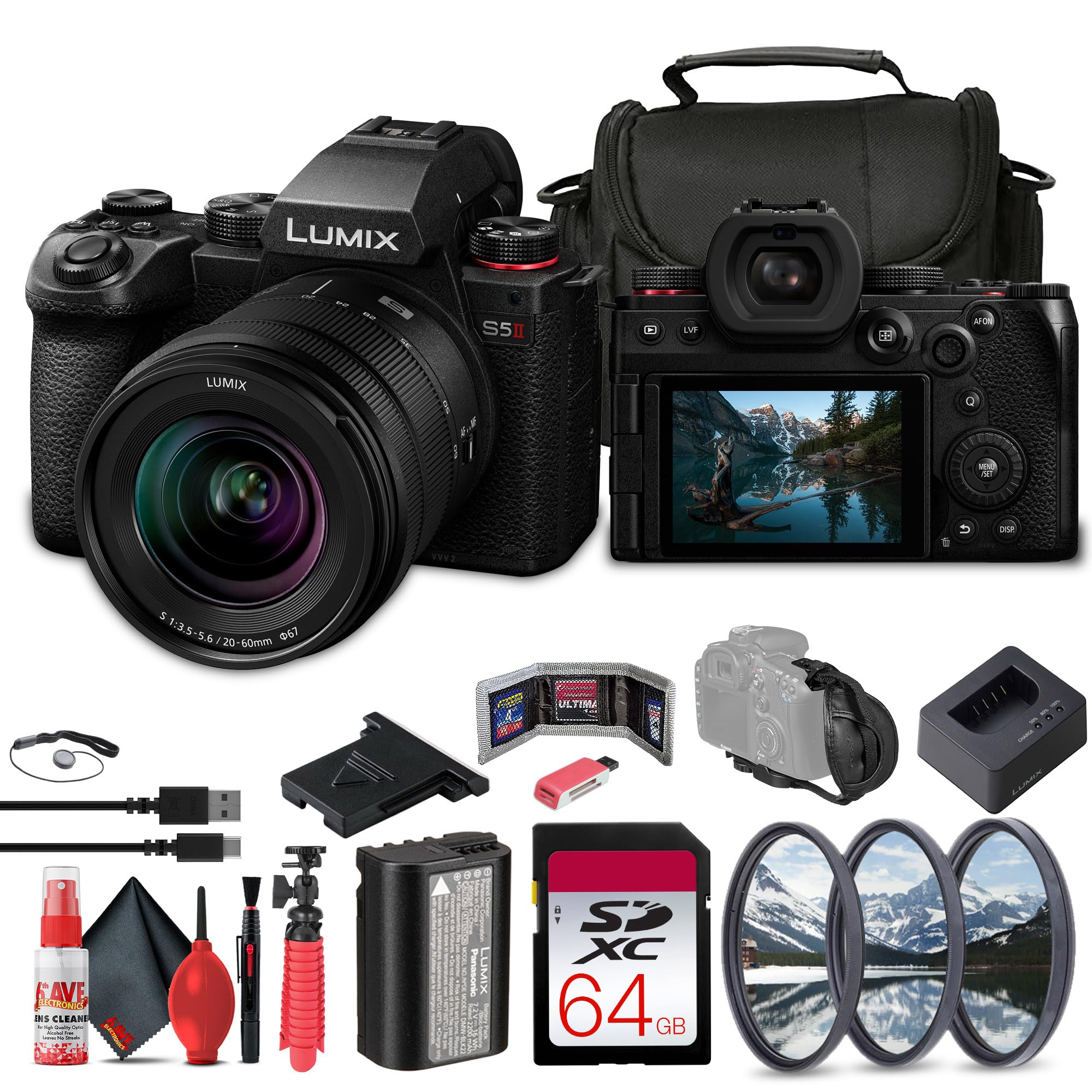 Amazon.com : Panasonic Lumix S5 II Mirrorless Camera with 20-60mm