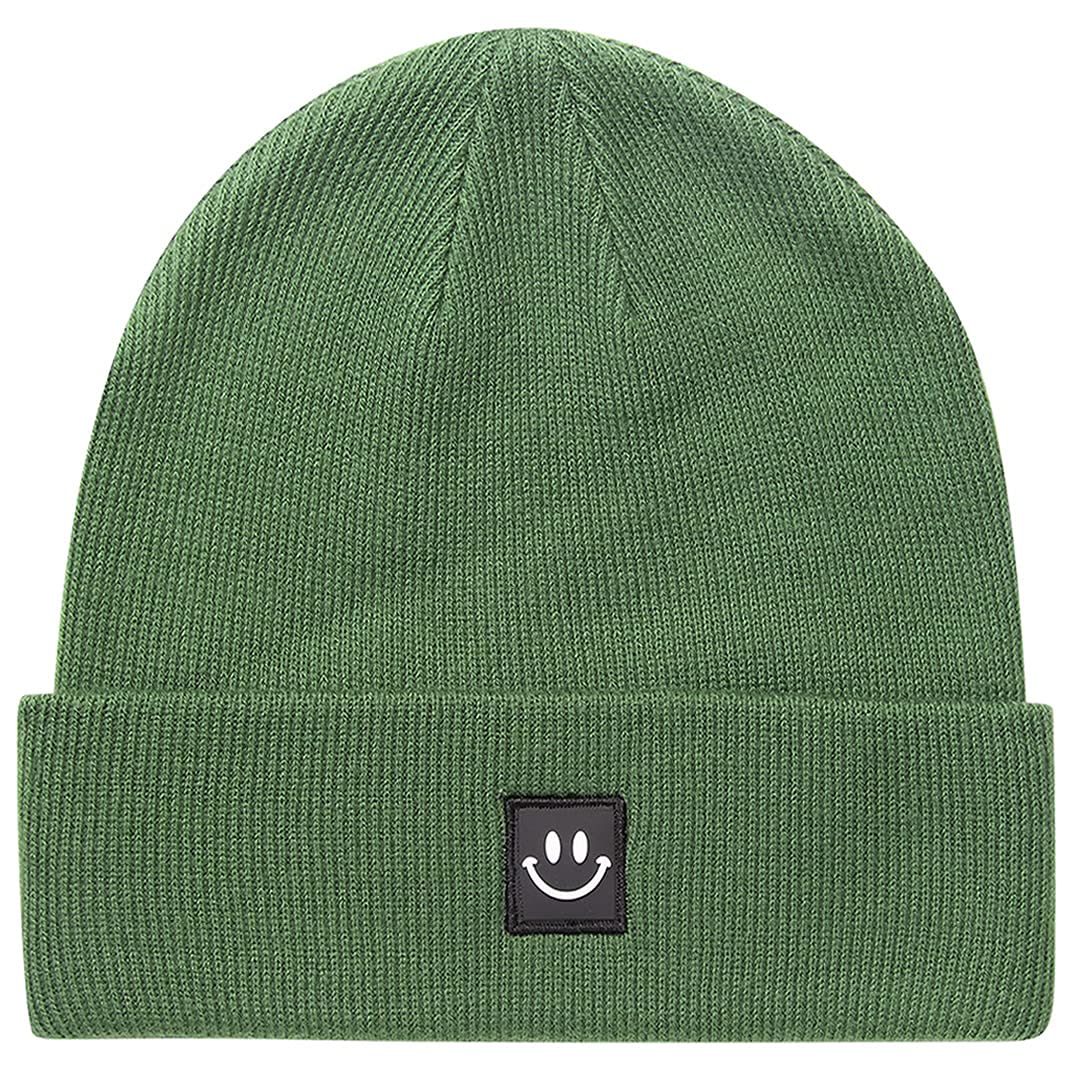 MaxNova Knit Beanie Hat with Smile Face for Men Women