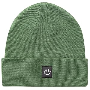 MaxNova Knit Beanie Hat with Smile Face for Men Women