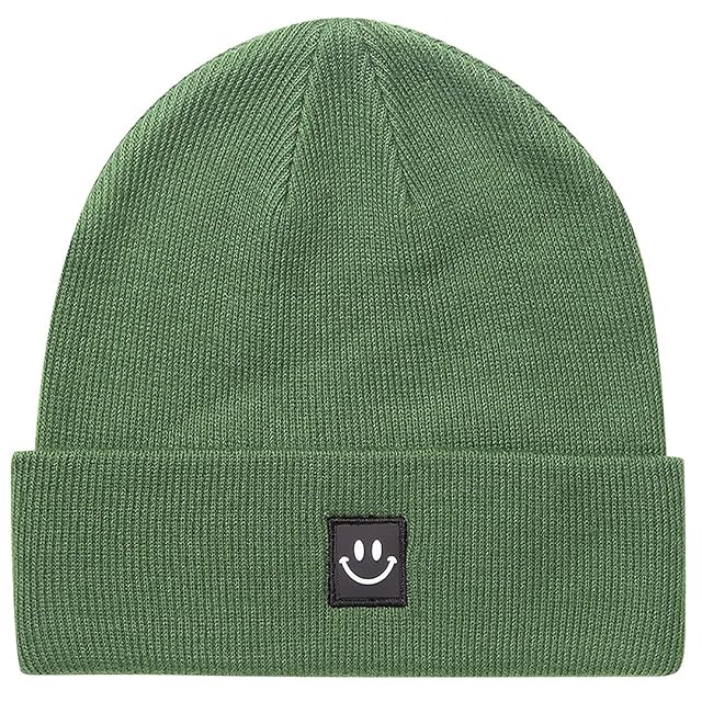 MaxNova Knit Beanie Hat with Smile Face for Men Women