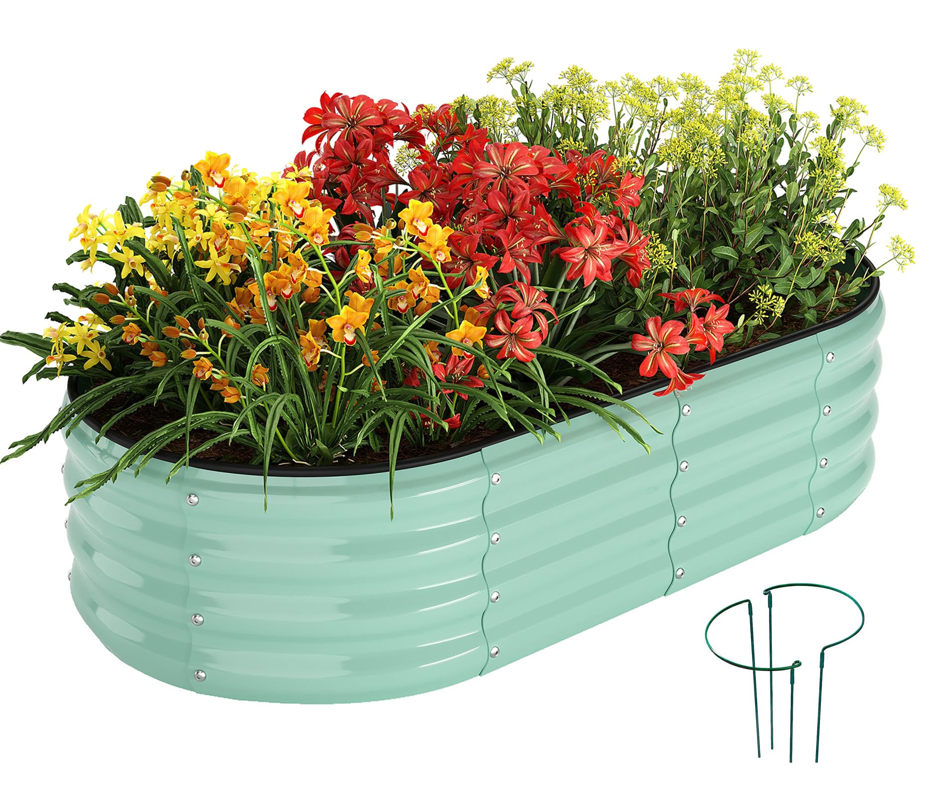 Galvanized Metal Raised Garden Beds - ZFHgarden -31