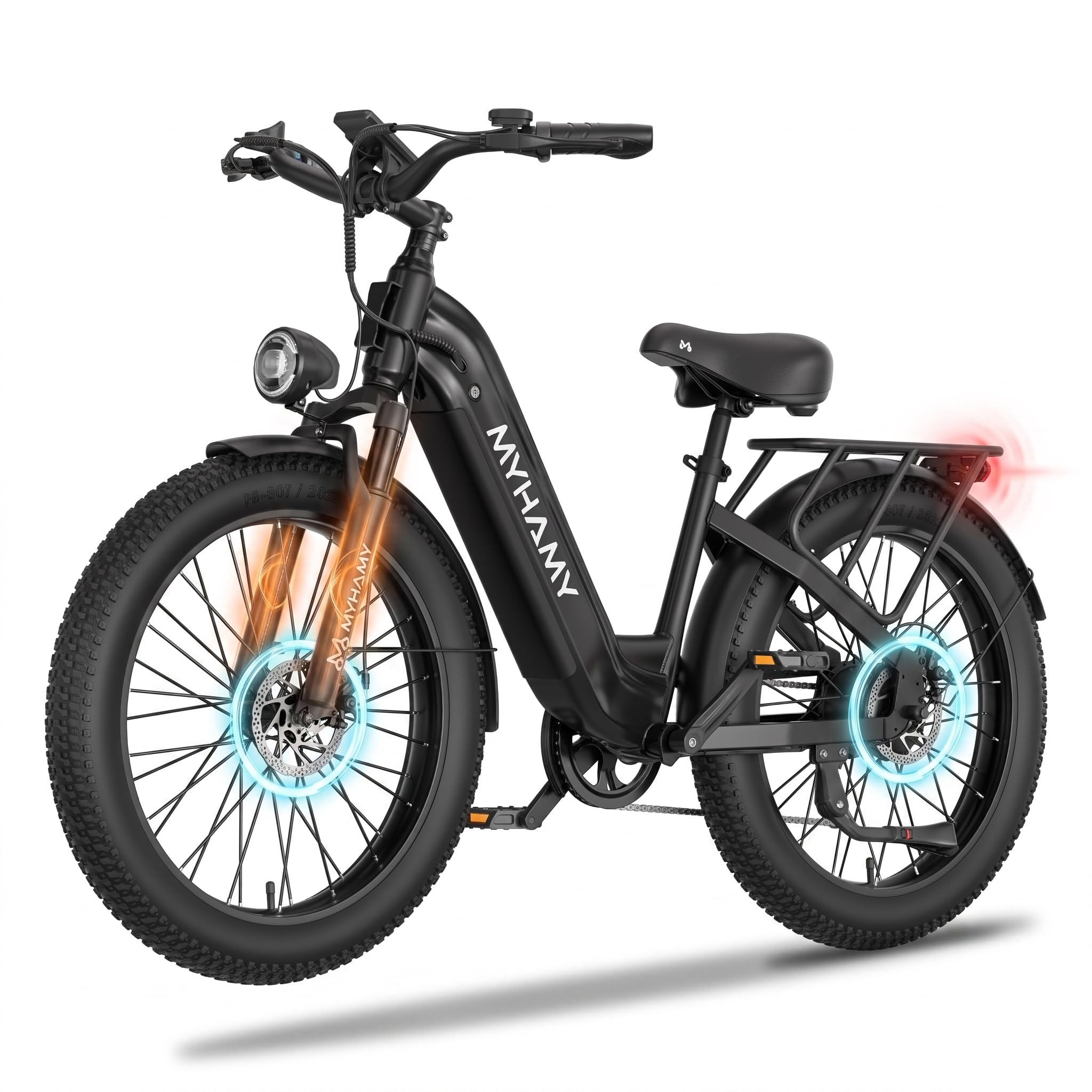 MEELOD 24' Fat Tire Electric Bike 48V 18Ah Adult Ebike