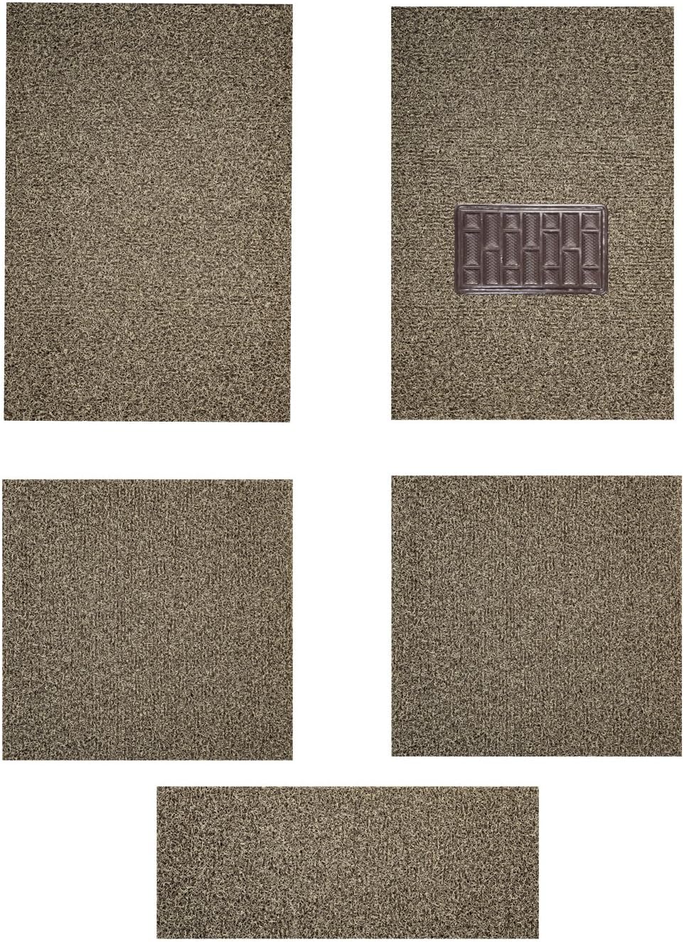 Hi Art Anti Skid Curly Car Foot/Floor Mats for Honda Civic, Beige