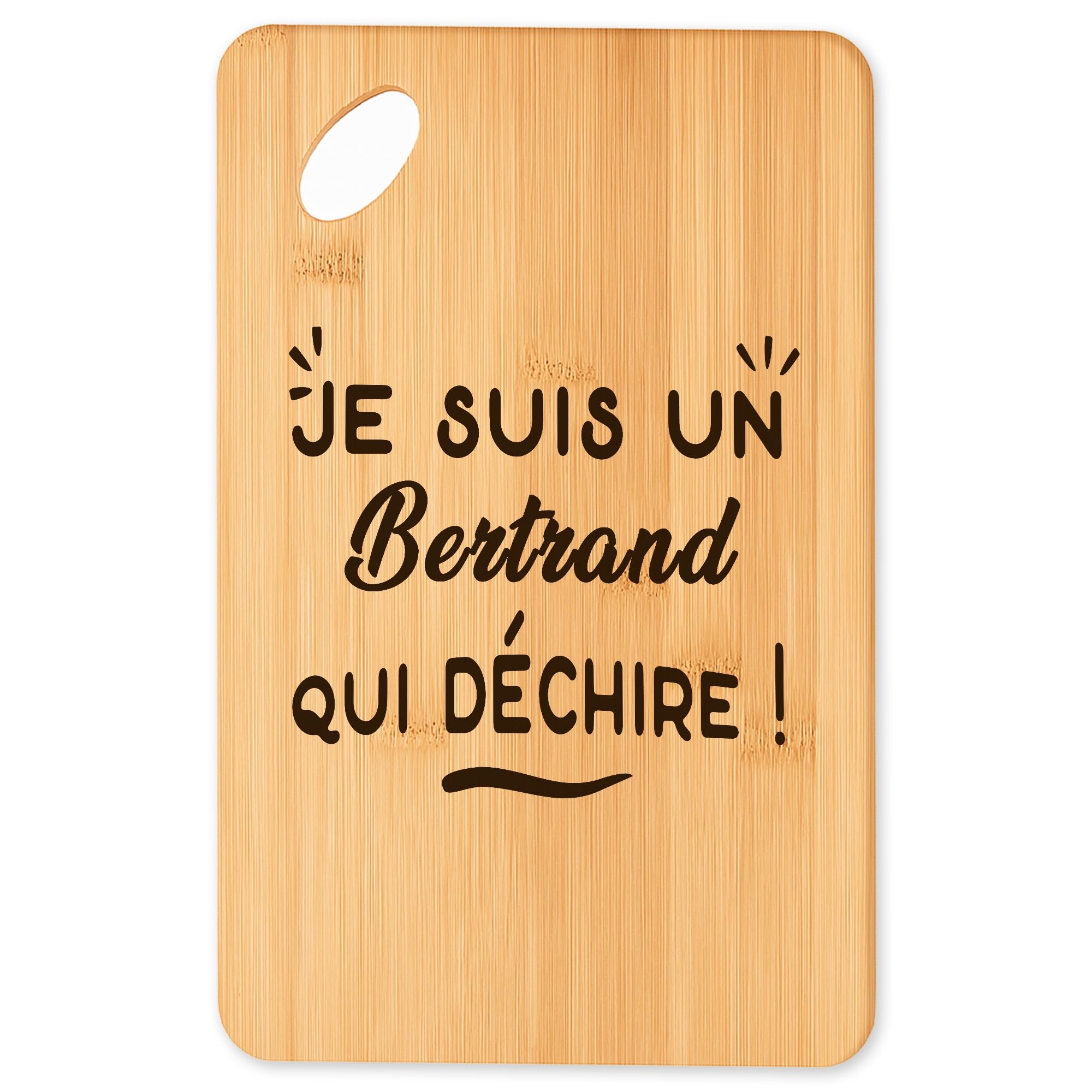 Planche à découper en bambou Bertrand Qui Déchire et plateau apéro