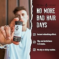 Vista 3 de Tribal Chimp Polvo para peinar el cabello, fijación invisible todo el día y polvo texturizante de volumen para hombres y mujeres, polvo para peinar