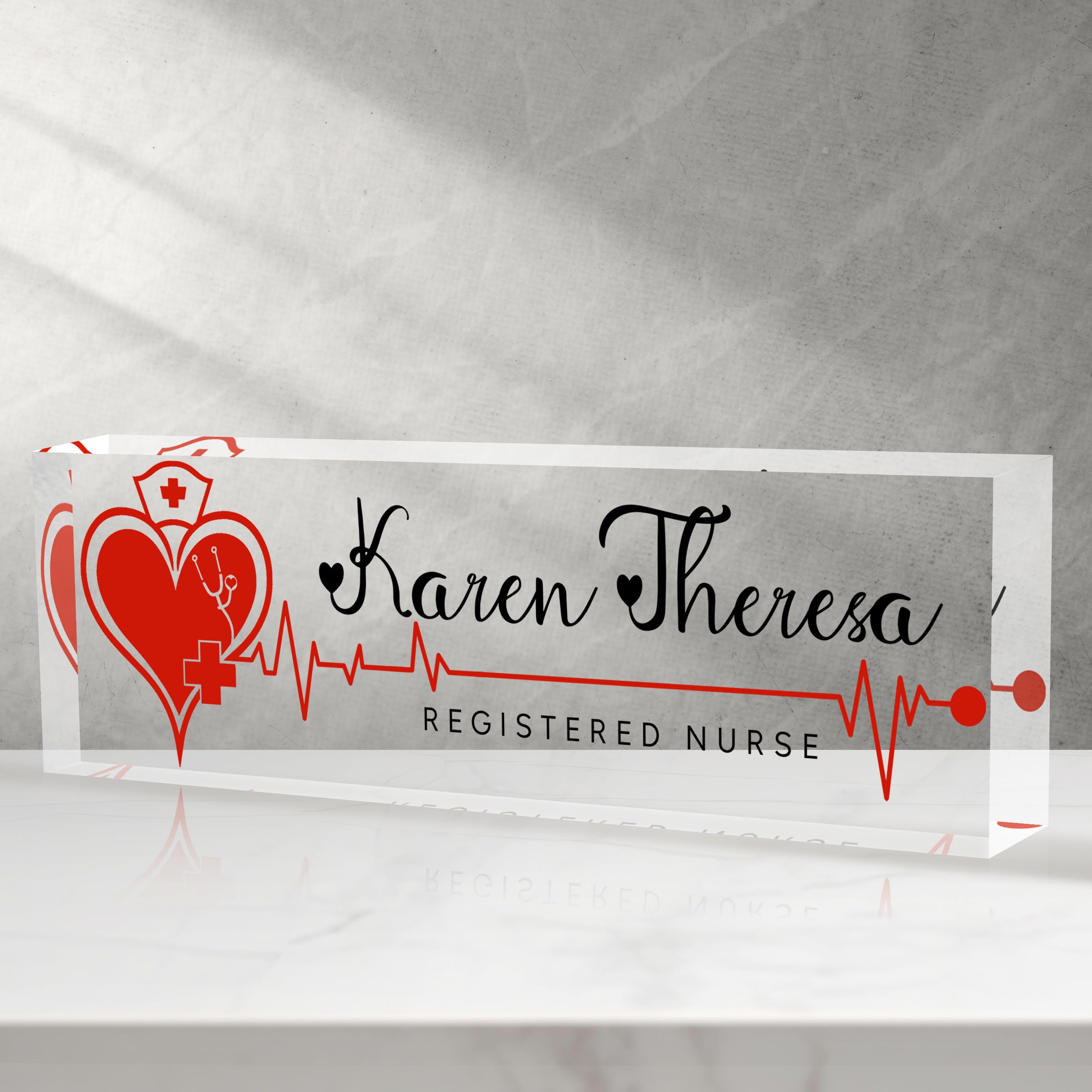 Custom Office Name Plate, Personalized Gifts for Women &amp; Men, Appreciation Gifts for Employees, Boss, Teacher - Office Desk Accessory