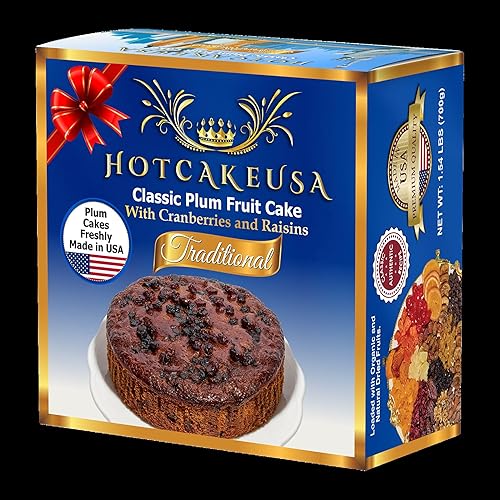 HOTCAKEUSA - Pastel tradicional de frutas y frutos secos (1.54 libras)