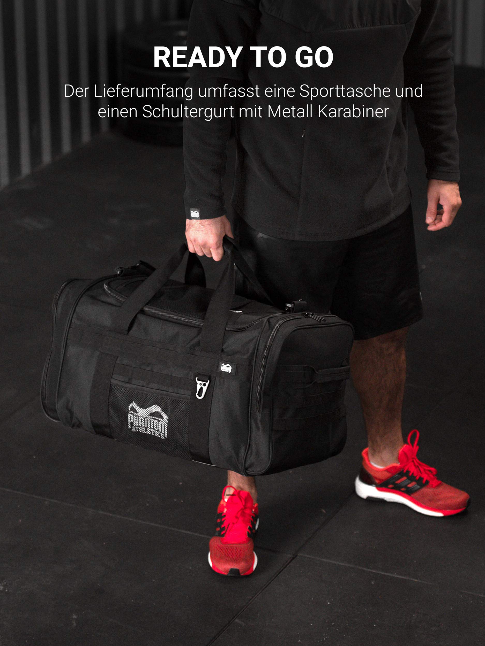 Phantom torba sportowa Tactic | Gym-Bag Fitness Training - 70 litrów, czarny, torba sportowa