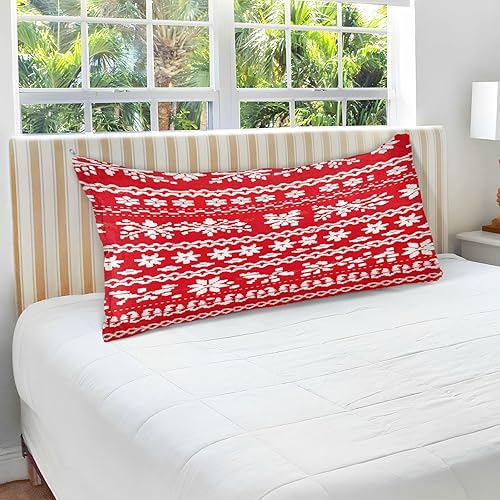 Miniatura 7 de Fundas de almohada decorativas de terciopelo con copos de nieve de Navidad, fundas de almohada suaves para sofá, cama, tamaño Queen, 20 x 30 pulgadas