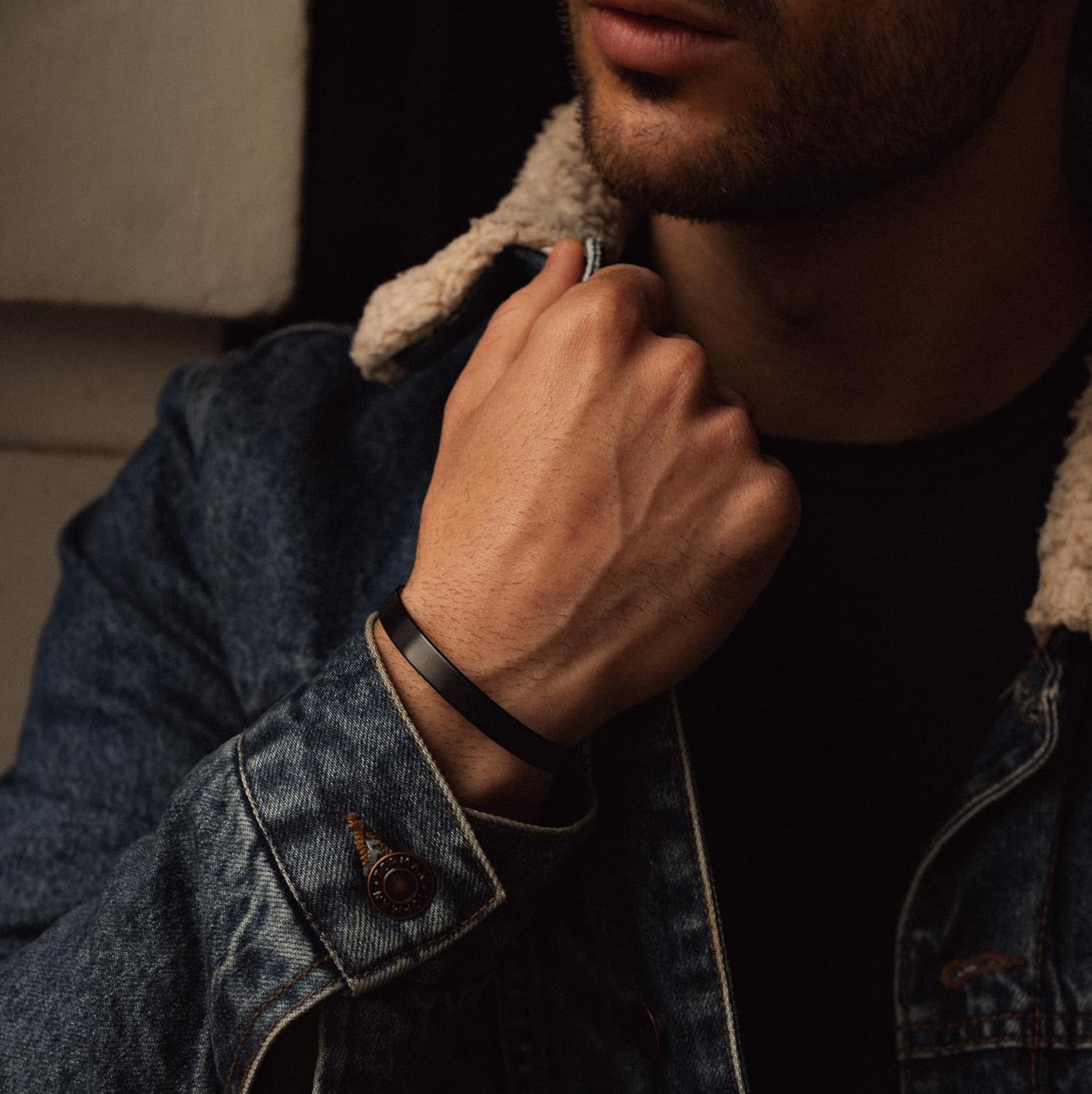 LUXAR Men's Titanium Cuff Bracelet | Solid Titanium Minimalist Bracelet Designed for Men | Available in Medium and Large Sizes | Explore the World of Luxar - Image 2