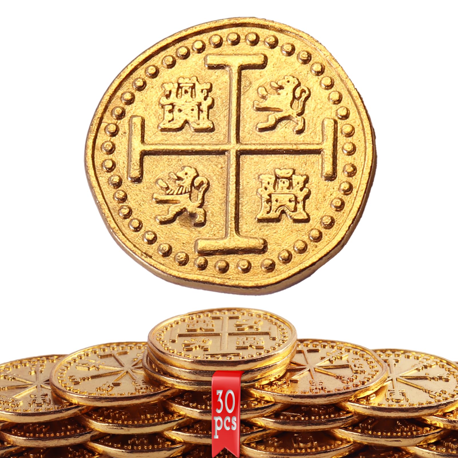 Amscan Monete Del Tesoro Dei Pirati – Oro – 72 Pezzi – Decorazione Festa E Regalini Compleanno