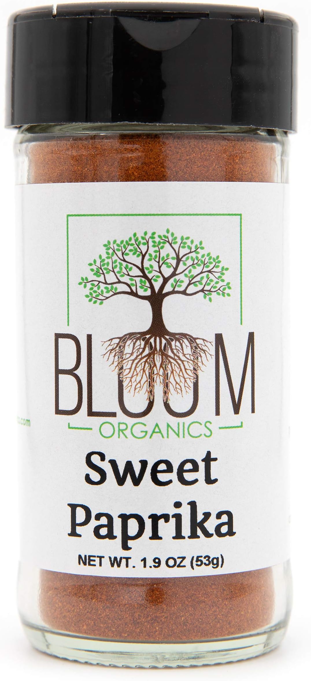 Bloom Organics Sweet Paprika USDA Certified Organic, 1.9 oz - Glass Jar