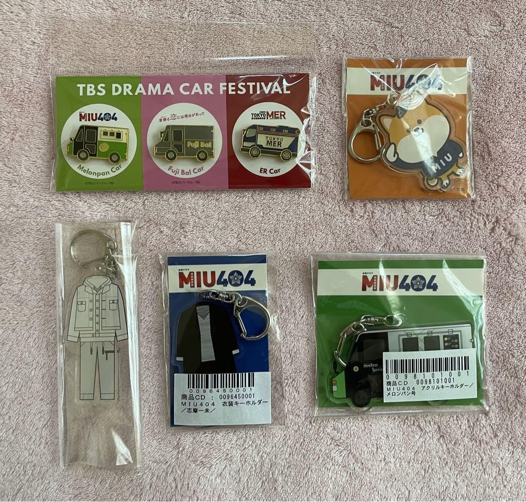 MIU404 アクリルキーホルダー ピンバッジ Amazon.co.jp: MIU404ピンバッチ 伊吹&志摩 ポリ メロンパン号
