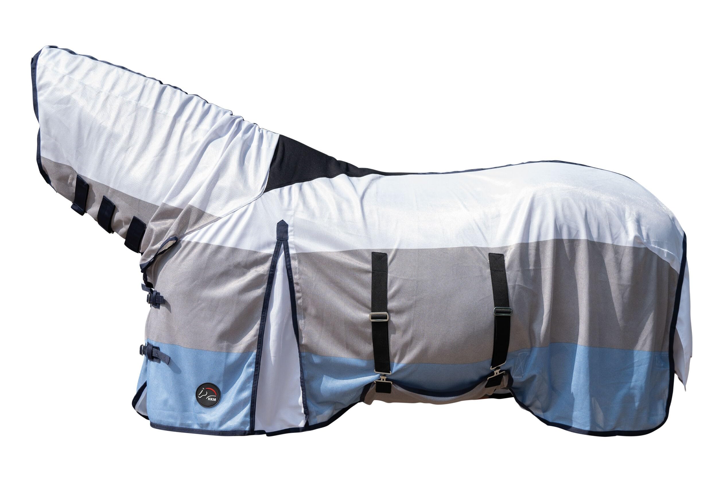 HKM Strong with neck Fly rug Blue/White/Grey 6'4