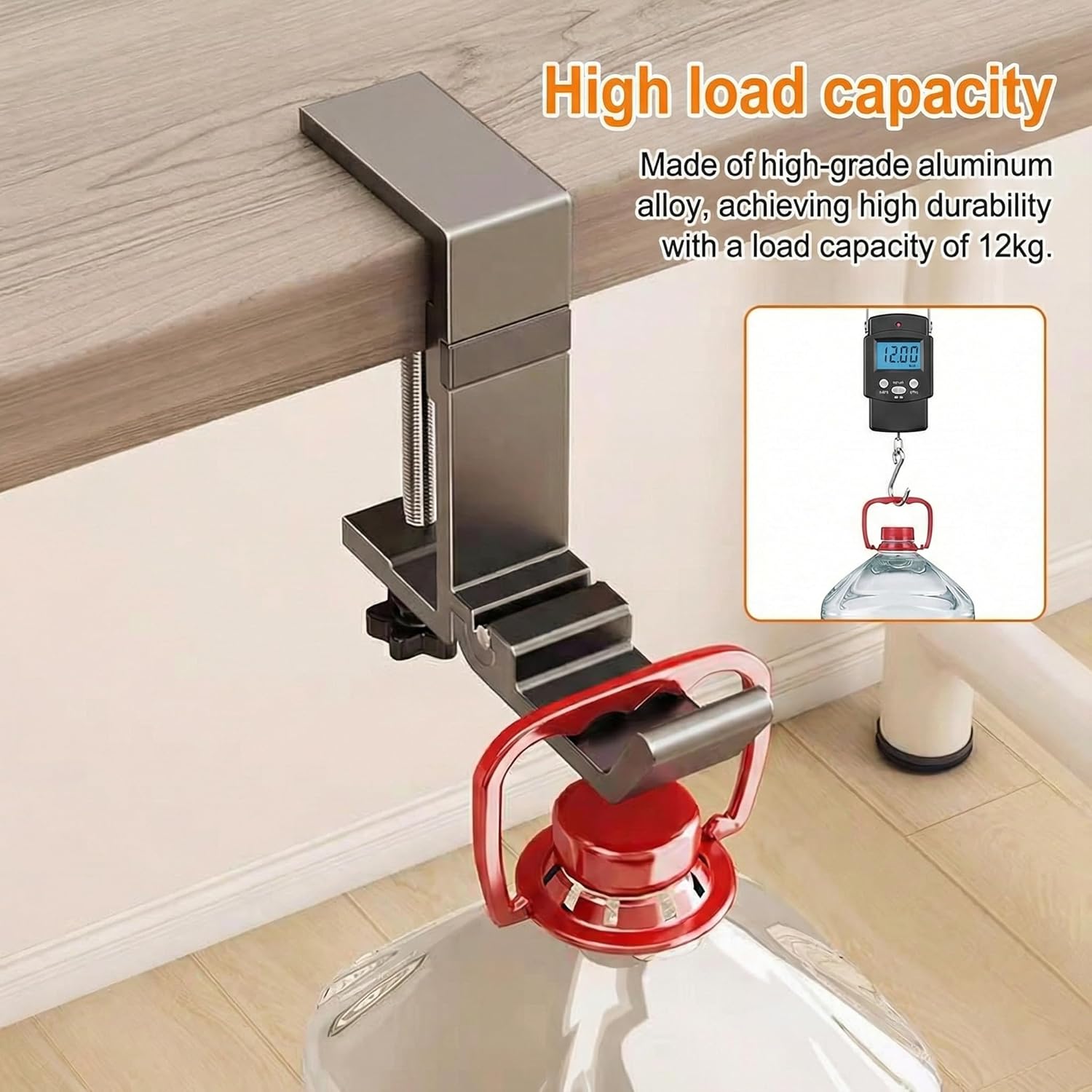 Bag Hooks & Desk Hook for Tables, Aluminum Alloy Foldable Headphone Holder, Foldable Clamp Hook for Office Computer Student Class Table Handmade Table (2-Pack)(Mixed Colors)