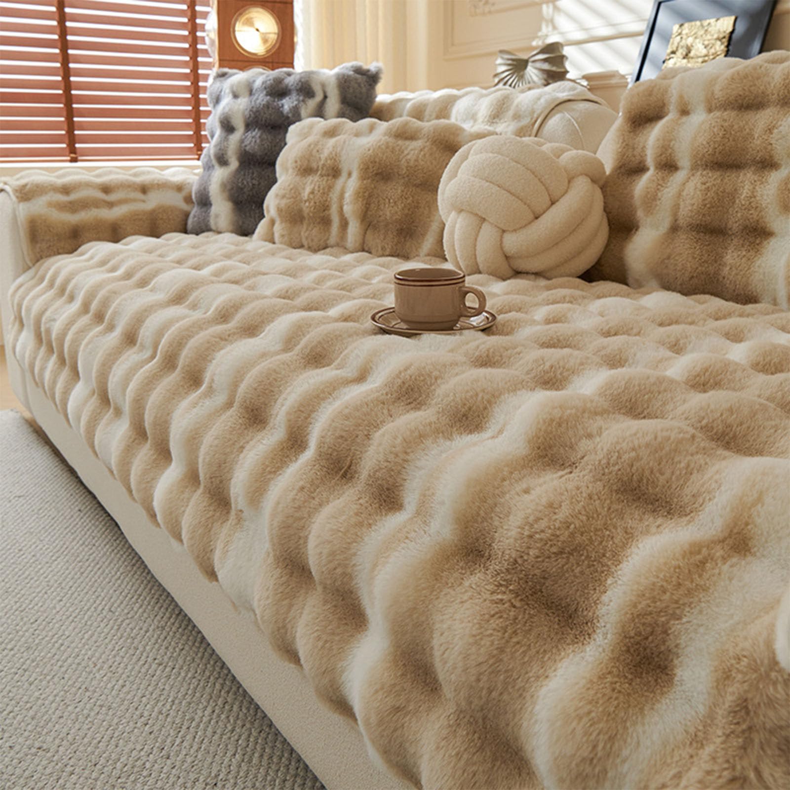 Housse de coussin de siège de canapé pour vos soirées d'hiver cocooning au salon