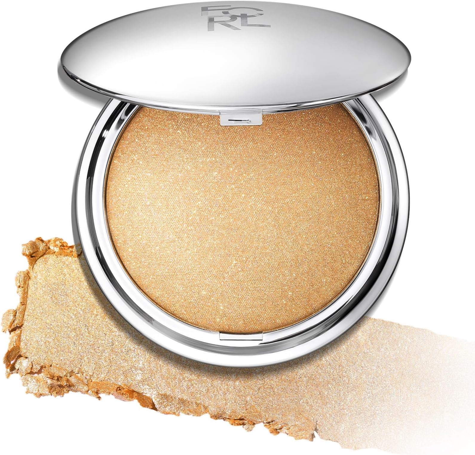 FOCALLURE Shimmer Face Highlighter Makeup Powder, Gel to Powder Glow Finish, Leaving a Lightweight & Healthy Radiance, Long Lasting Luminous Face Body Highlighter Makeup,GD02 Escape Into Hyperspace