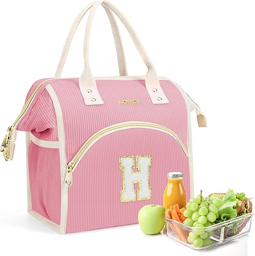 Miniatura 65 de Lonchera térmica reutilizable para mujer, lonchera con iniciales preparatorias, a prueba de fugas, grandes bolsas para el almuerzo para adultos,