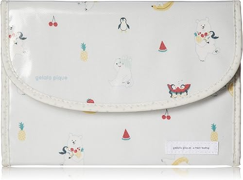 Amazon ジェラート ピケ ポーチ しろくまフルーツ柄ジャバラ母子手帳ケース Blu Gelato Pique ジェラート ピケ ポーチ