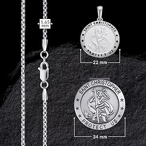 ARDU Jewelry - Saint Christopher Gift Set | Sterling Silver Double