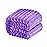 NTBAY Plush Soft Flannel Baby Blanket, Warm and Cozy Unisex Toddler Blanket with Stripe Pattern for Stroller, Crib, Travel, 30x40 Inches, Purple