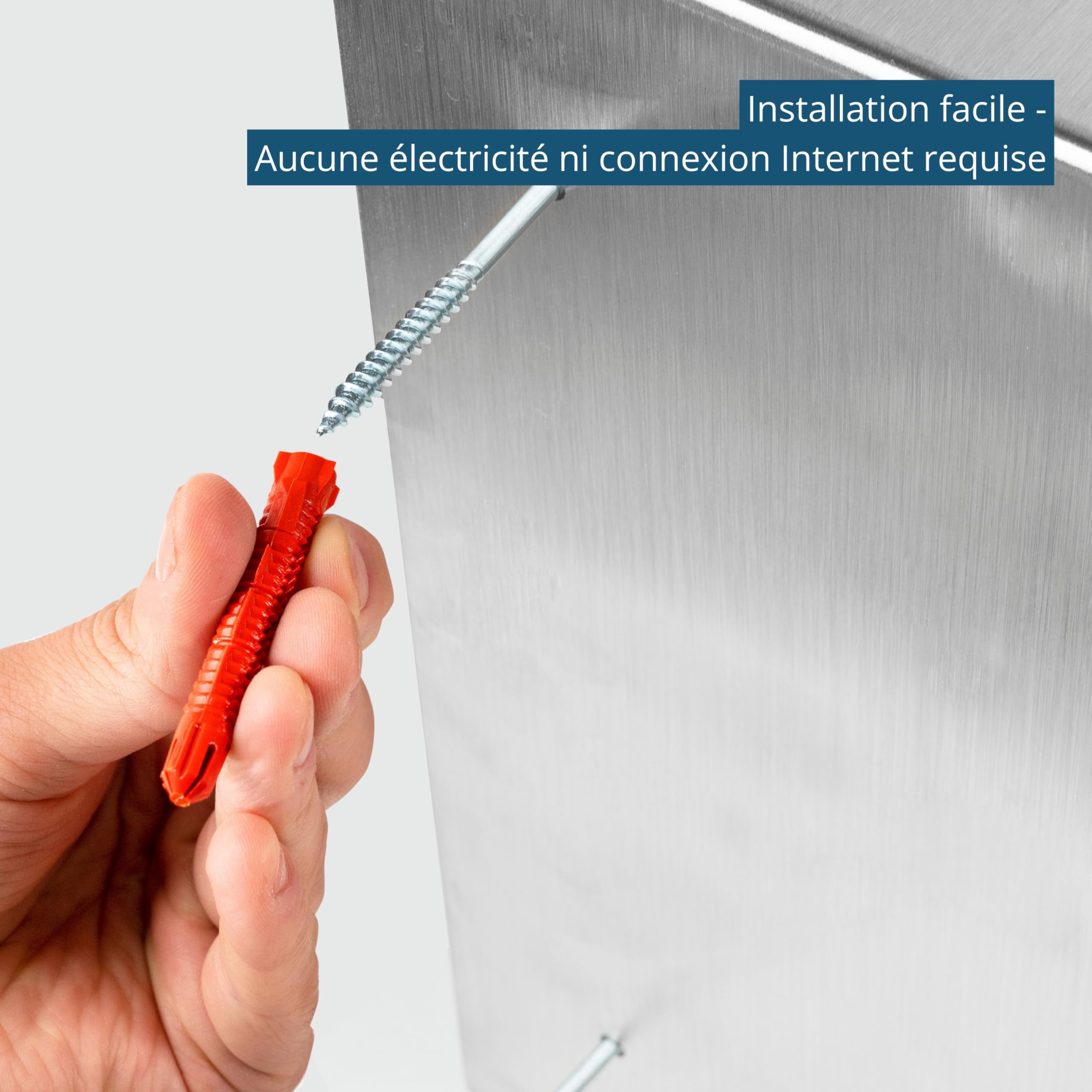 masunt coffre-fort à clés 1420 E Code | attribution innovante de code en ligne à distance | coffre-fort électronique en acier inoxydable V2A massif | 4 compartiments | anti-effraction