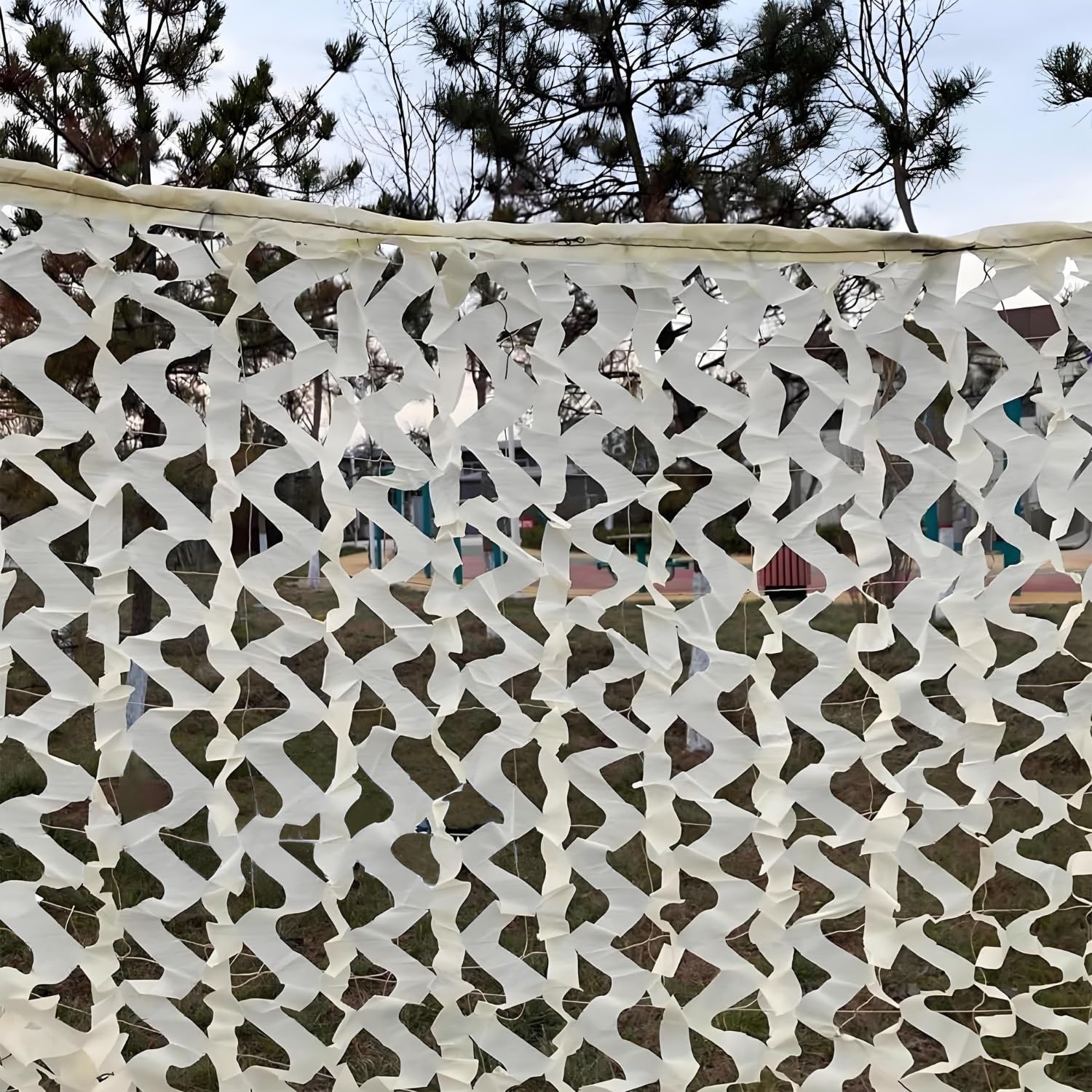 Sonnensegel Wasserdicht Tarnnetz Beige 5.5x8.5m Sonnenschutz Terrasse Armee-Militärnetz Camouflage Netz