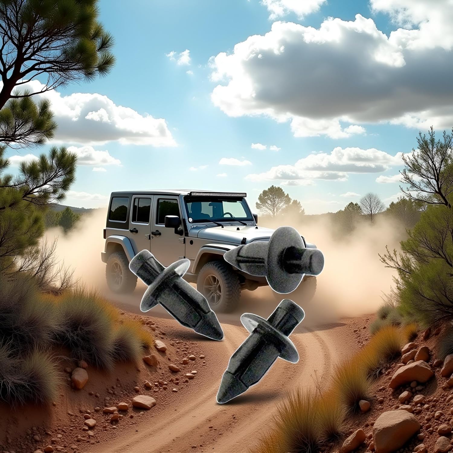 25 Pcs Black For Suzuki Plastic Clips for Bike ATV Quad Fenders Covers 09409-06314-5PK, Powersports Fenders, Bumpers and