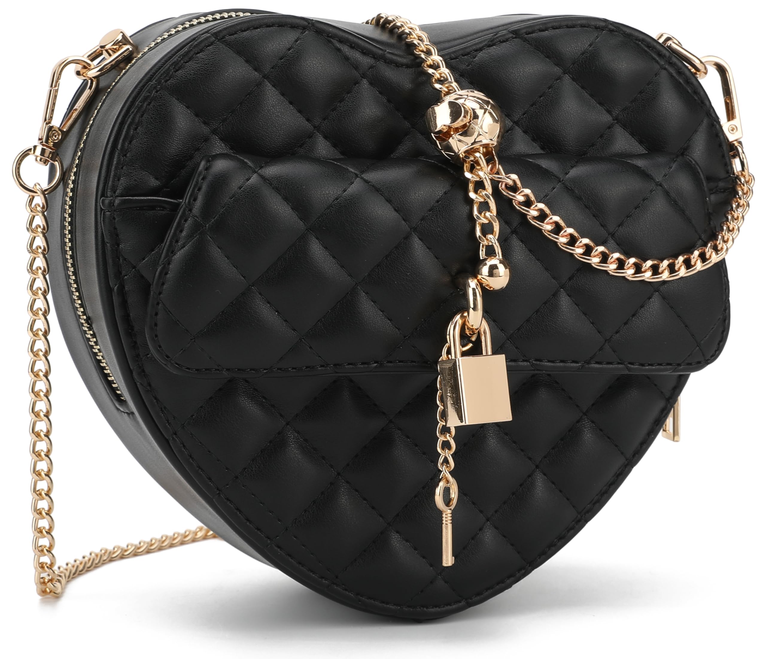 lola mae Heart Shape Crossbody Purse for Women – Cute Valentine’s Gift Handbag, Zip-Around Shoulder Bag for Teens