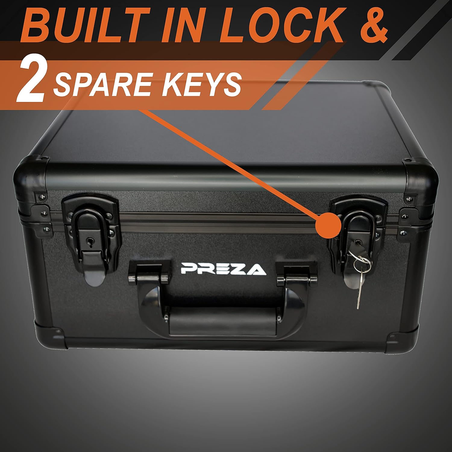 PREZA Graded Card Storage Box - Premium Slab Case Storage Holder for Graded Trading Cards (Black)