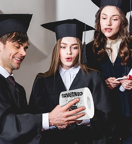 Miniatura 6 de Printed TP Congrats with Excited Poop - Papel higiénico impreso, divertido rollo de papel higiénico para bromas, sorpresa, decoración de baño,