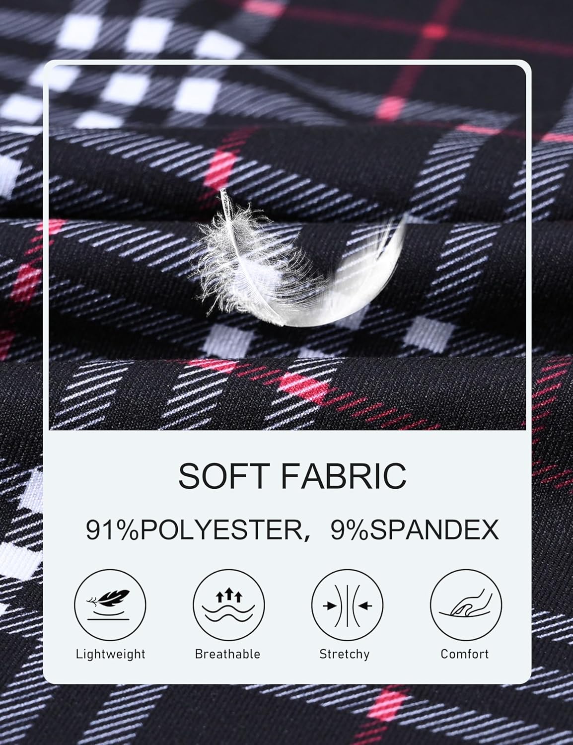 MoFiz Women's Pajama sets Long Sleeve Sleepwear Soft Christmas Pajamas 2 Piece Loungewear Warm Pjs Sets for Winter Holiday - Image 5