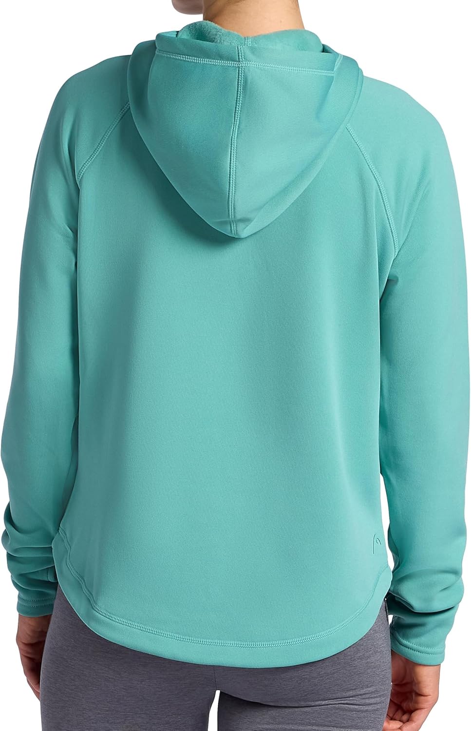 HEAD womens Cowl Hooded Raglan Sweatshirt, Slim Fit, Soft Heavyweight Faux Fur Polyester Fleece - Image 2