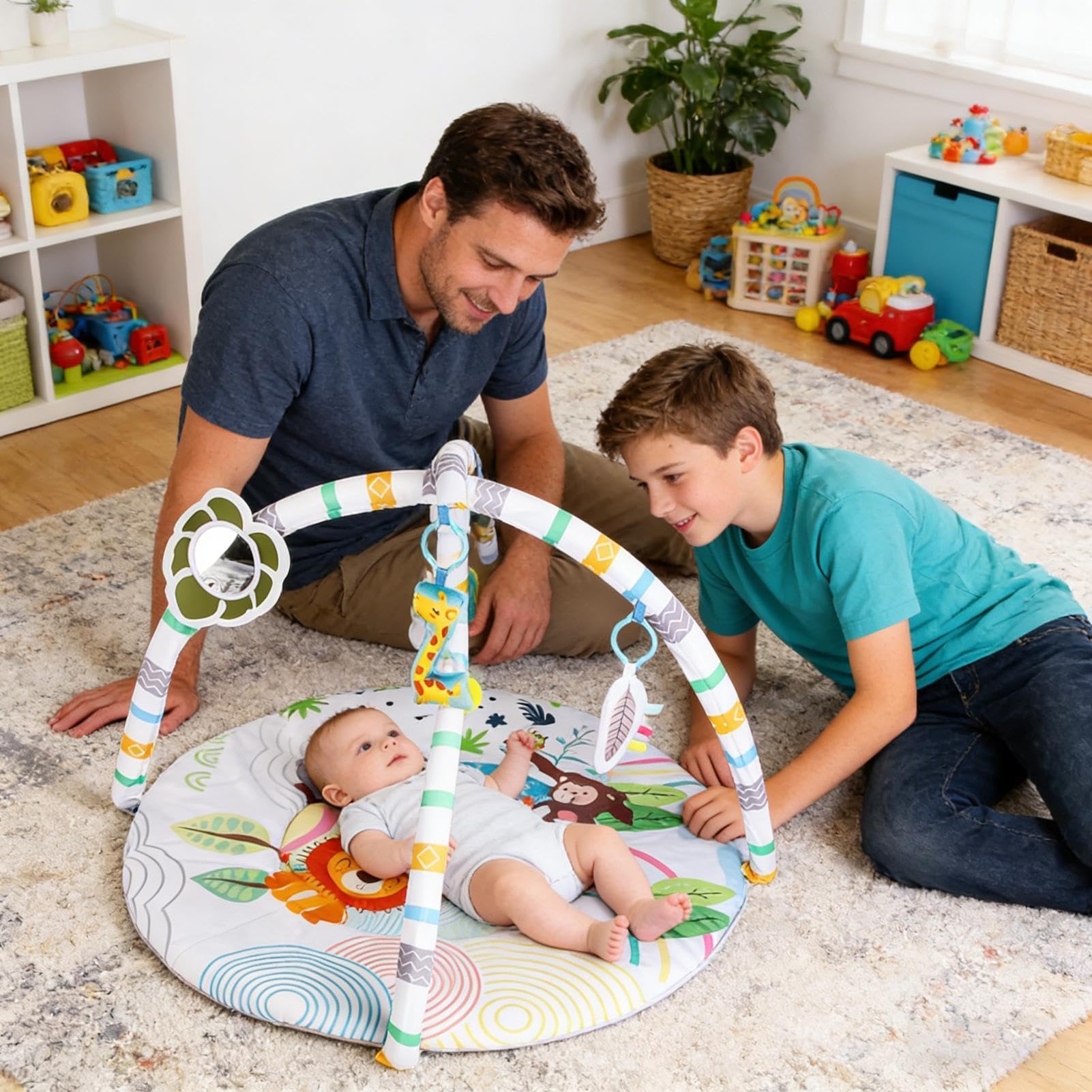 Tappetino per bambini pieghevole, morbido, pieghevole e portatile, design educativo | Tappetino per attività per neonati e bambini per gattonare, giardino, parco, asilo, compleanno, riposo, camera da letto,