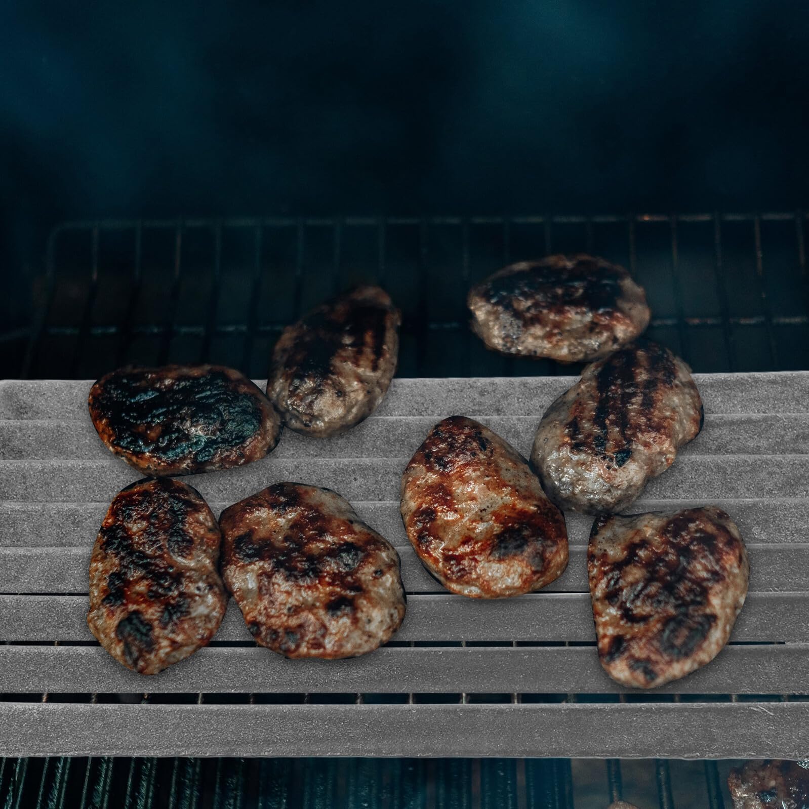 25,5 x 17 cm żeliwny ruszt do grillowania – wytrzymały stojak do gotowania na węgiel drzewny do paleniska idealny zamiennik siatki do grillowania i grillowania.