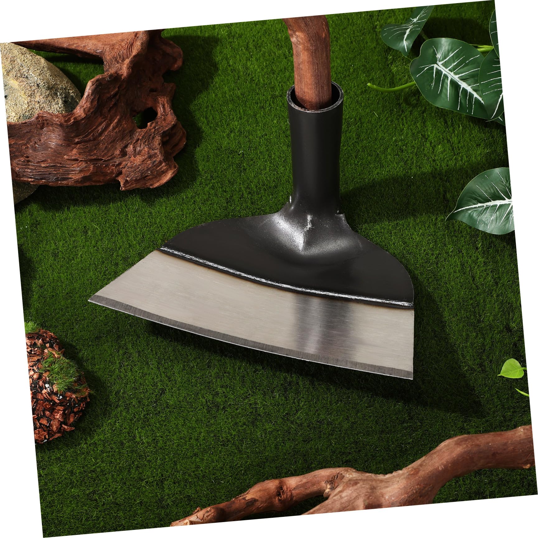 Attrezzo da Giardino Multiuso in Acciaio senza Manico per Scavare e Diserbare, Utensile Leggero per Agricoltori e Giardinieri