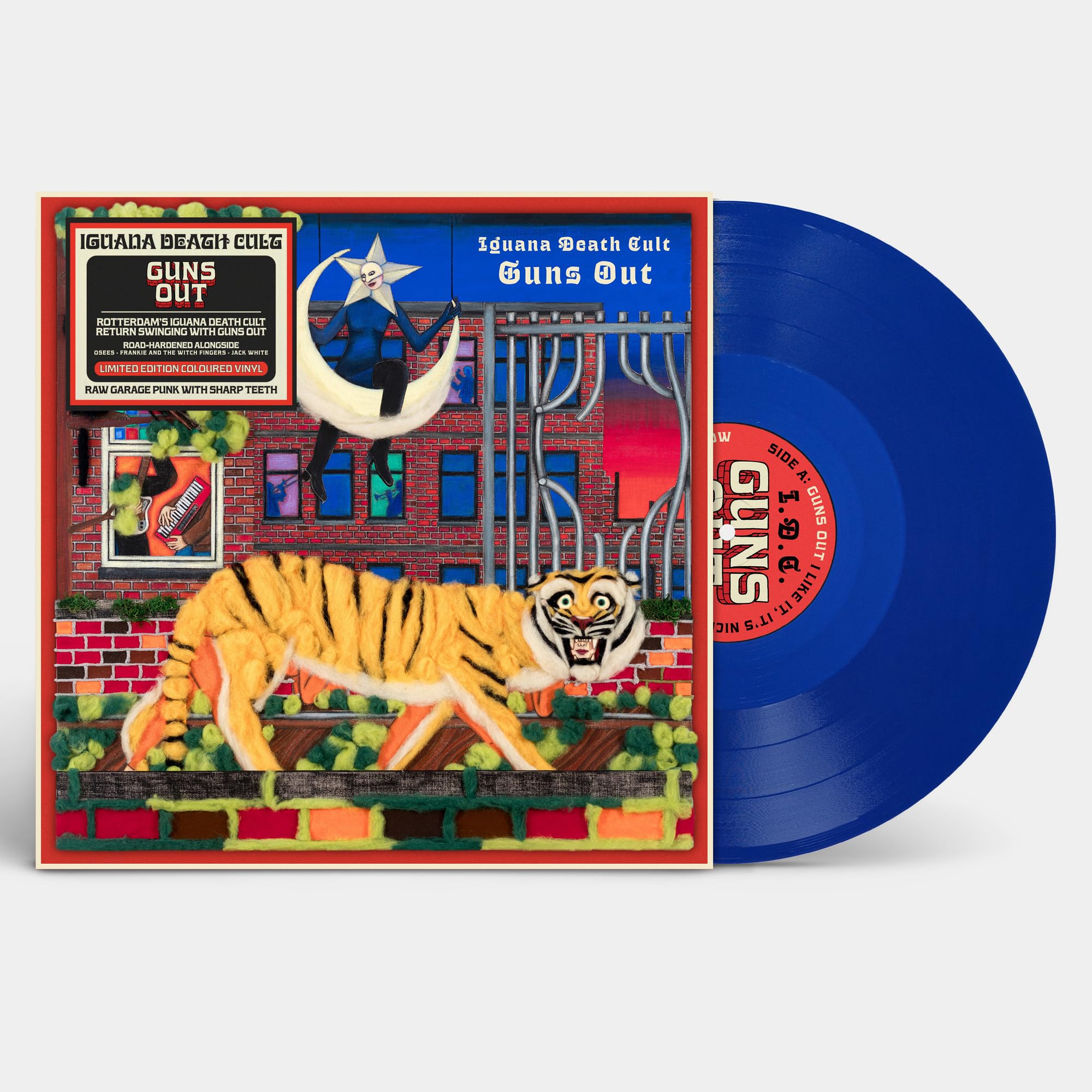 Iguana Death Cult - Guns Out Limited Edition Blue Vinyl 12'' Album