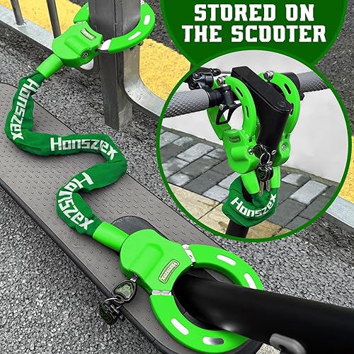 Miniatura 48 de Scooter Lock, Bike Locks High Security with Key, 36.22inch Heavy Duty Bike Lock Chain, Accessories for Electric Scooter, E-Bikes