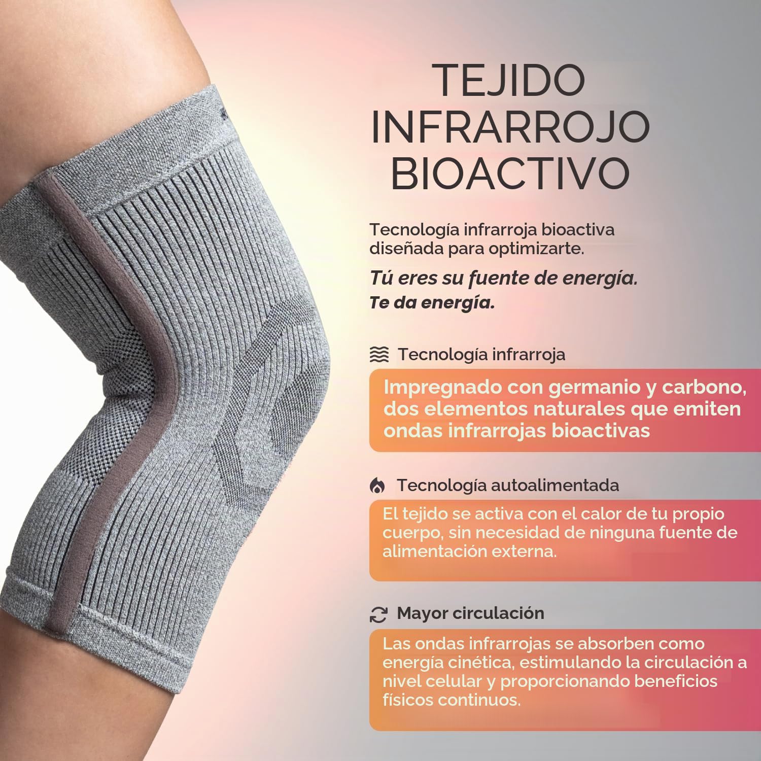 Incrediwear Manga de Rodilla Incrdibrace, Negro, XX-Large Unisex