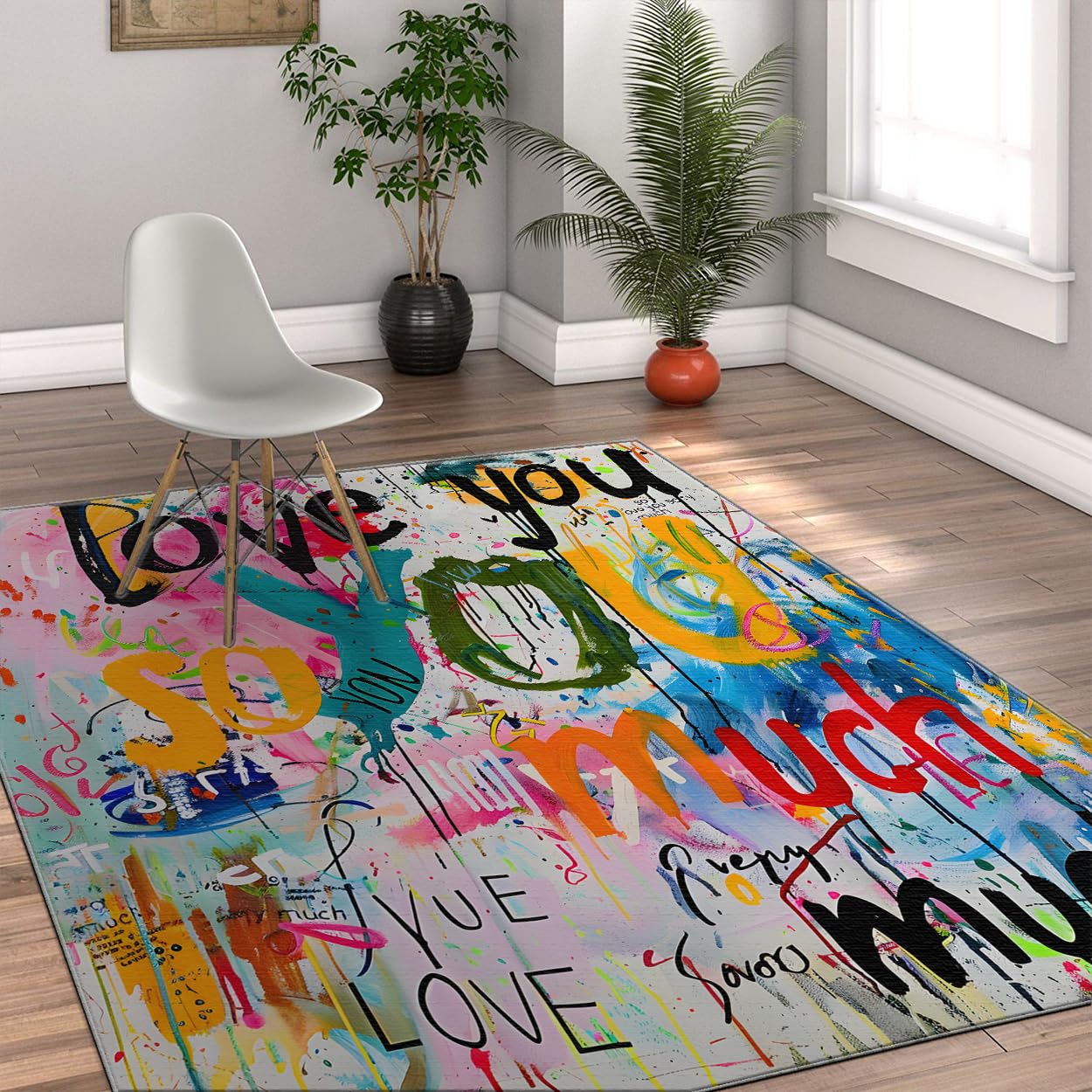 Tapis de cuisine et salon lavable 200x300 cm grand format doux