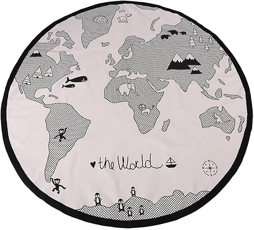 Tapete de juego para bebé, seguro para niños, tapete de mapa del mundo, tapete de actividad para gimnasio, duradero, educación temprana, tapete