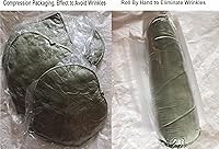 Vista 2 de Cyprinus Carpio Cojín de almohada para el hogar en forma de hoja 3D, almohada lumbar, almohada para el hogar, decoración de 20 x 20 pulgadas (verde)