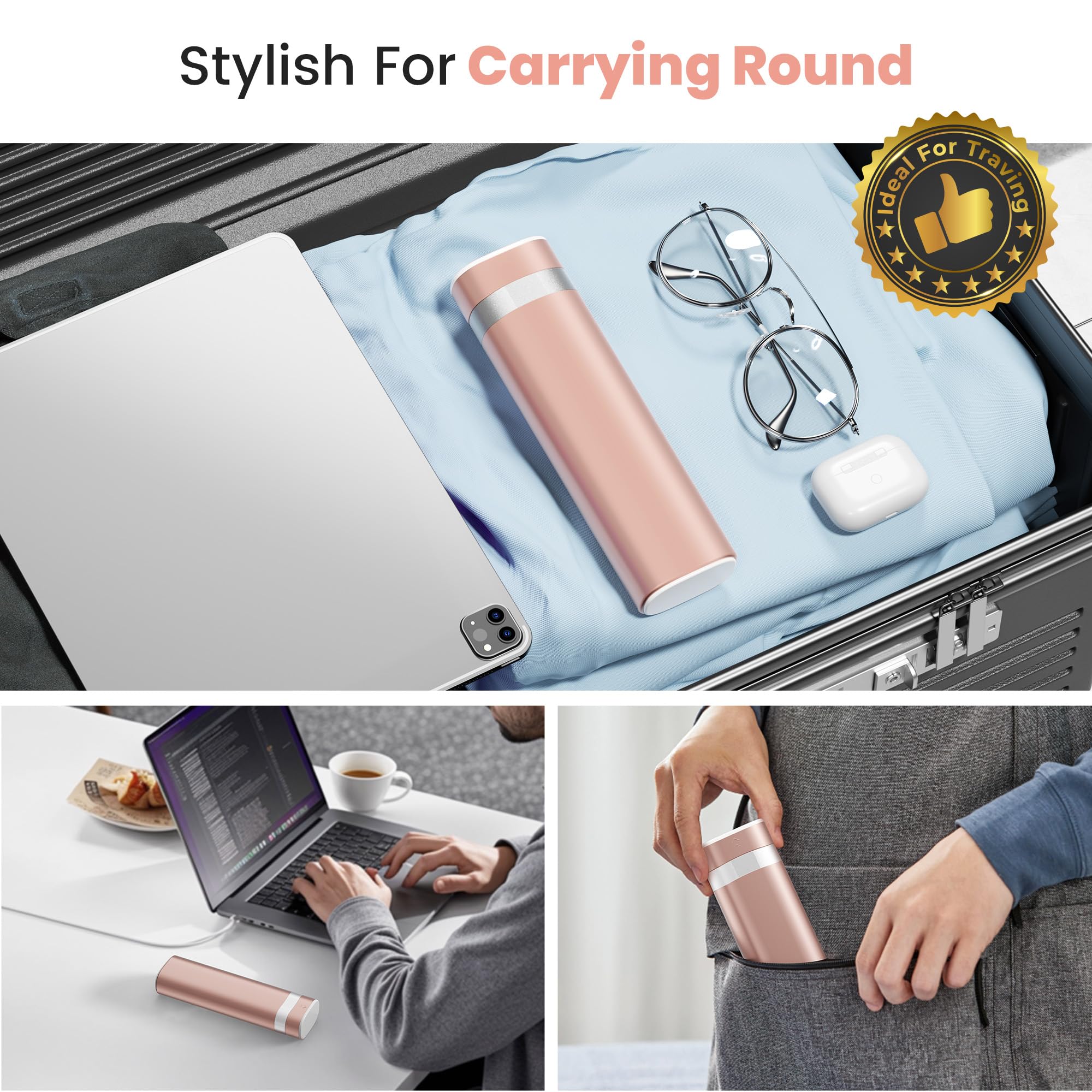 Daviky 7-dniowy organizer na pigułki, podróżne etui na tabletki z łatwą w użyciu konstrukcją, pudełko na witaminy o dużej pojemności, przenośny organizer na leki w szufladzie na witaminy, tabletki i
