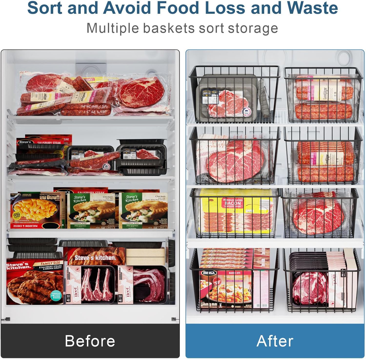 Freezer Organization with iSPECLE Bins