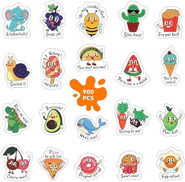 900PCS Classroom Must Haves Reward Stickers Premium Teacher Supplies with Bulk Kids Stickers - Fun, Motivational, and Rewarding Office Products to Motivate Students and Enhance Interaction