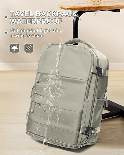 Miniatura 104 de coowoz Mochila de viaje grande para mujeres y hombres,Mochila de transporte,Mochila de senderismo impermeable para deportes al aire libre, Azul, 45